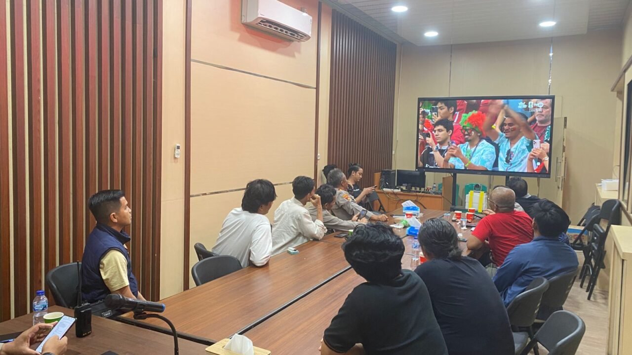 POlRES OGAN ILIR GELAR NOBAR PIALA DUNIA 2026 BERSAMA SABUK KAMTIBMAS DAN MASYARAKAT, PERERAT SINERGITAS POLRI DENGAN WARGA